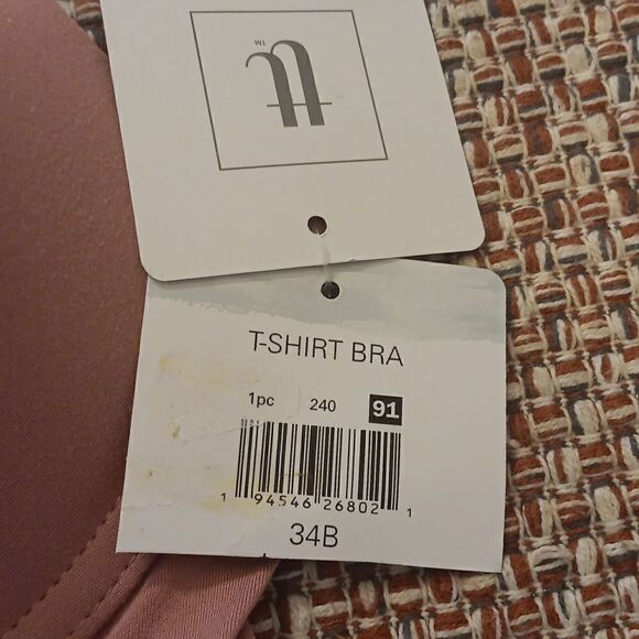 New 34B T-Shirt Bra By Tranquility & True Dark Pink New With Tags - Picture 3 of 4